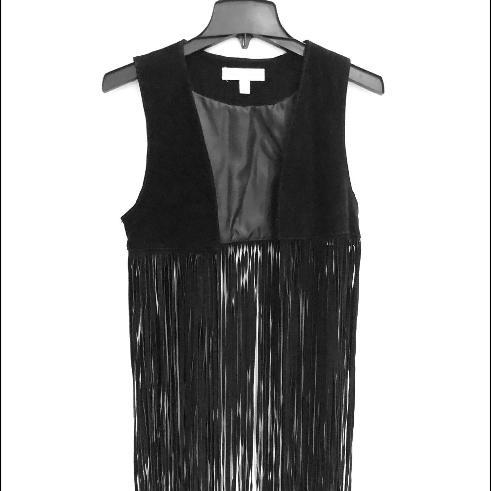Staring at Stars brand Genuine Suede Fringe Vest